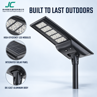 Lampadaire solaire LED intégré haute puissance pour extérieur, étanche, tout-en-un, éclairage routier