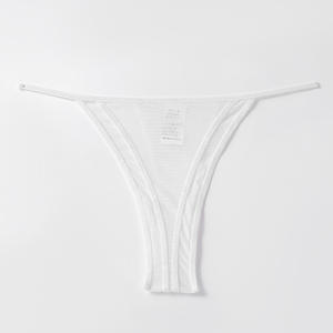Ropa Interior de Tanga Ligera y Delgada para Mujer, Nueva Colección 2024, Sexy, de Seda Helada, Sin Costuras, Antibacteriana, Tejido de Punto ODM - Product Image 6