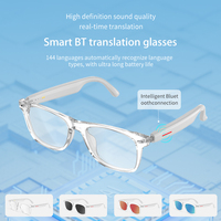 Lunettes intelligentes IA, fonction de contrôle d'application de traduction par écouteurs, lunettes intelligentes pour appels musicaux