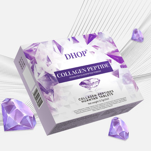 Tabletas de Péptidos de Colágeno para Aclarar la Piel de Adultos, Vitamina C, Antioxidantes, L-Glutatión, Colágeno Marino para Hidratación y Aclaramiento - Product Image 1