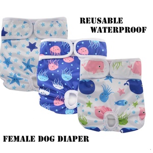 Couche-culotte réutilisable pour chien et chat, impression de motif personnalisé à absorption rapide, lavable en Machine, imperméable, rembourrée, pour femme et animal de compagnie - Product Image 4