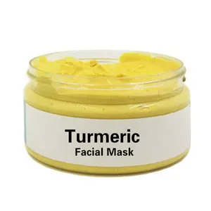 Maschera facciale per la pulizia profonda della vitamina C dell'etichetta privata migliora l'acne che illumina la maschera per il viso in argilla curcuma