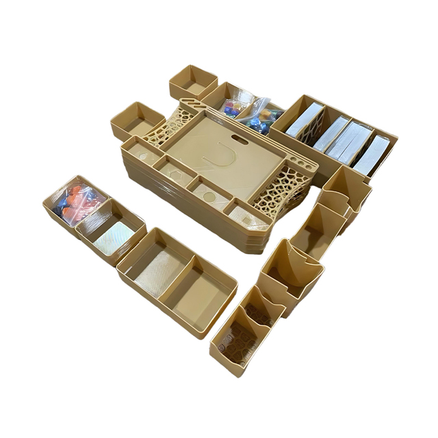 Verified Pro Manufacturer Custom Size Hard Plastic Game Pieces Set Colorful Tabletop Game 3D Printed Custom Storage Box