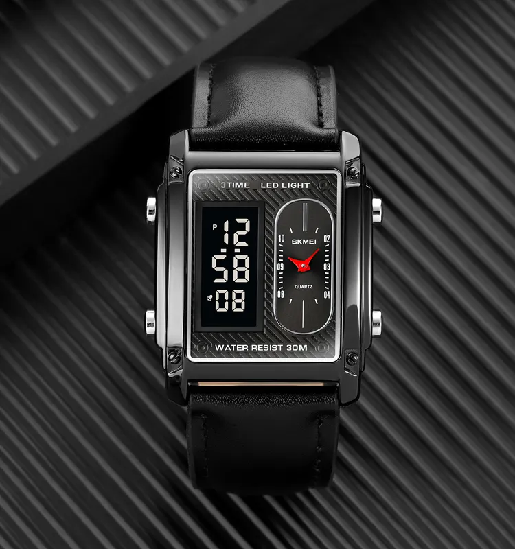Skmei 1868 factory wholesale price chronograph LED waterproof custom brand digital watch sport wrist men watch