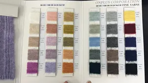 100% Mohair Yarn Blend With Wool Alpaca Acrylic Nylon Spandex-Premium Brush Yarn