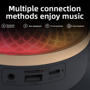 Mini altavoz inalámbrico portátil Usb sonido estéreo caja de música transparente moda plástico BT altavoz con lámpara - Product Image 4