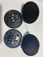 Câble de données multiport Micro-USB 3A à charge rapide avec logo personnalisé, 6 en 1, en PVC, avec boîte de rangement pour iOS et ordinateur
