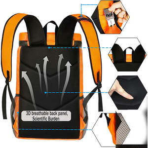 Custom <span class=keywords><strong>Jumbo</strong></span> Thermal Food Delivery Cooler Bag Reutilizable Aislado Almuerzo Cooler Trabajo Picnic Playa Mochila Cooler Bag - Product Image 3