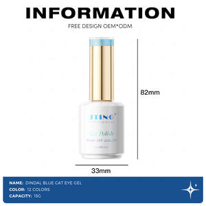 Étanche 12 couleurs dégradé bleu Cat's Eye Series 15ml Nail Gel Exportation transfrontalière pour salon de manucure - Product Image 4