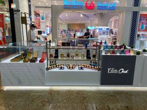 อุปกรณ์จัดแสดงน้ำหอมดีไซน์พรีเมียม ตกแต่งภายในร้านค้าปลีกน้ำหอมสุดหรู บูติก คีออสก์ ผลิตจากวัสดุ MDF และสแตนเลสที่เป็นมิตรกับสิ่งแวดล้อม - Product Image 4