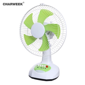 Ventilateur solaire vert de 12 pouces, économie d'énergie, ventilateur rechargeable par énergie solaire, ventilateur solaire avec panneau solaire - Product Image 3