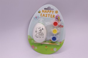 El <span class=keywords><strong>Kit</strong></span> de <span class=keywords><strong>pintura</strong></span> de cerámica DIY hecho a mano con conejito de Pascua y huevo para niños incluye 3 colores de <span class=keywords><strong>pintura</strong></span> de porcelana y 1 cepillo, suministros para manualidades - Product Image 6