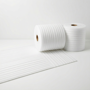 PT. Rouleau de mousse PE MITRA AMANDA 0,5 mm x 120 cm x 600 m pour l'isolation acoustique, l'étanchéité à l'humidité dans les panneaux muraux et les sous-couches de sol - Product Image 1