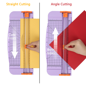 Mesin pemotong kertas geser Manual pemotong mata dadu A4 genggam untuk memotong kertas pembungkus dan pisau hadiah - Product Image 4