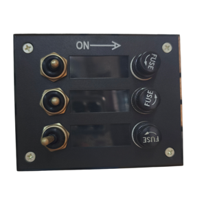 Panel de interruptores de palanca SPST de 3/6 vías DC12V ON-OFF con portafusibles, tablero de control de circuito <span class=keywords><strong>para</strong></span> camión, motocicleta, barco, RV - Product Image 1