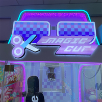 Machine à ciseaux à monnayeur, jeu d'arcade, grue de coupe de cadeaux, garantie 1 an, pour centre commercial et parc d'attractions