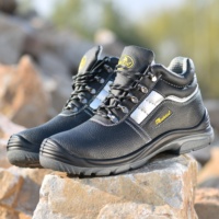 Safetoe Indestructible S3 Steel Toe Cow Leather Industrial Safety Shoe for Men