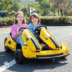 Rueda eléctrica con batería de 24V y 48V para niños, todoterreno, dos asientos, venta al por mayor