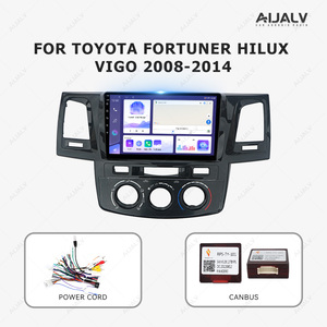 กรอบหน้าปัดรถยนต์ Aijia สำหรับ TOYOTA FORTUNER/Hilux/<span class=keywords><strong>VIGO</strong></span> ปี 2008-2014 สำหรับติดตั้งจอแอนดรอยด์ 9 นิ้ว พร้อมระบบนำทาง - Product Image 6