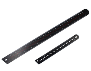 CM ölçekli kırtasiye iş hediye cetveller ile çift taraflı ölçme aracı karbon Fiber cetvel - Product Image 5