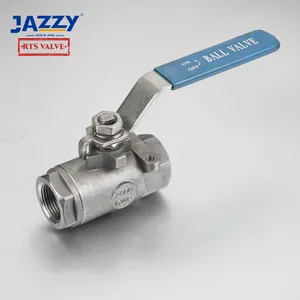 JAZZY vendita calda luce 2000 PSI in acciaio inox 304 316 2pc valvola a sfera in acciaio inox valvola