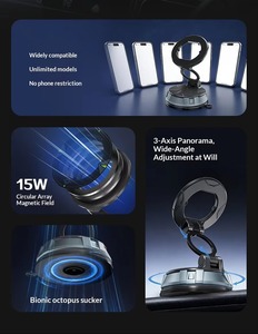 Soporte Magnético para Teléfono de Coche K23 con Succión al Vacío, Rotación de 360 Grados, para Navegación, Compatible con Teléfonos de 4.7 a 7 Pulgadas - Product Image 3