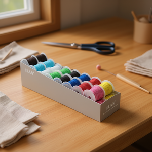 ชุดด้ายยางยืด ILAN ขนาด 1.0 มม. ยาว 8 เมตร 32 สี สำหรับงานเย็บปักถักร้อย - Product Image 3