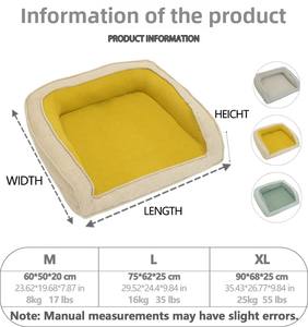 Camas de Lujo <span class=keywords><strong>para</strong></span> <span class=keywords><strong>Perros</strong></span> al por Mayor con Fundas Desmontables y Lavables y Bases Antideslizantes Producidas por Fabricantes Profesionales - Product Image 4