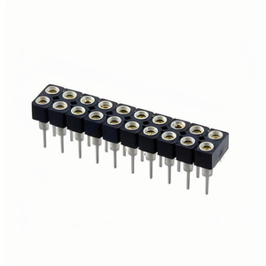 Conector Jack Original SD-107-G-2 de 14 Posiciones y 2 Filas, 0.100" (2.54mm), Terminales de Soldadura Dorados con Orificio Pasante, Estándar Estadounidense - Product Image 1
