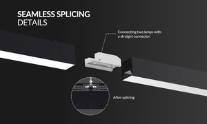 कार्यशाला कार्यालय के लिए सरल इनडोर रैखिक रेल द्वारा संचालित फ्लैडलाइट लाइटिंग वाणिज्यिक मंद ट्या स्मार्ट चुंबकीय ट्रैक प्रकाश प्रणाली - Product Image 2