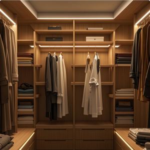 Diseño de Dormitorio Moderno, Armario Abierto, Vestidor Personalizado con Luz LED - Product Image 4