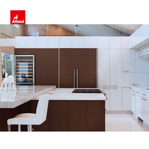 Alland pabrik penjualan langsung Pantry tinggi warna putih Lacquer penyimpanan perabotan lemari dapur untuk dapur - Product Image 2