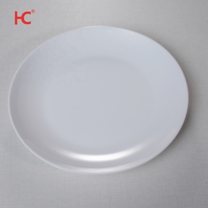 KHÁCH SẠN tái sử dụng nhựa trắng melamine Bộ đồ ăn tròn tấm ăn cho nhà hàng tự chọn - Product Image 2