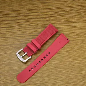 FKM fluorine rubber high quality 19mm 20mm 21mm 22mm sports watch strap for Apple Samsung nato spot wholesale