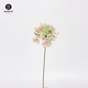 Ventes directes d'usine petit hortensia fleur artificielle <span class=keywords><strong>branche</strong></span> unique carillon éolien Bouquet de mariage décoration route Guide fleur - Product Image 6