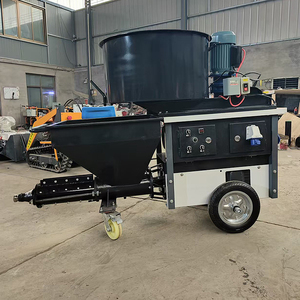 Petite machine de moulage pour équipement de pulvérisation, machine à béton projeté PZ 6, machine automatique de lissage de murs et de plâtrage - Product Image 1