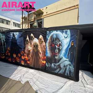 Inflatable ma ám nhà mê cung đường hầm, artair inflatables làm Inflatable Halloween mê cung, bán tốt nhất ma ám mê cung đường hầm inflatables - Product Image 5