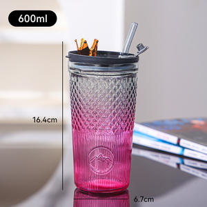 Haute apparence niveau couronne <span class=keywords><strong>verre</strong></span> Sippy tasse filles grande capacité fruits thé cadeau tasse thé vert pratique tasse - Product Image 6