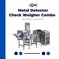 Food Grade 2 In 1 Metaaldetector & Check Weger Combinatie Voor Fruit Industrie