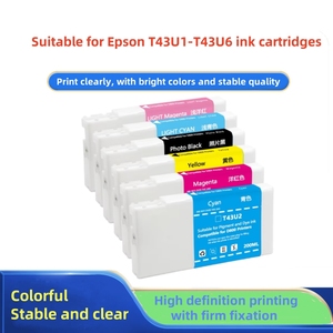 ตลับหมึกที่รองรับการใช้งาน T43u6 T43u1พรีเมี่ยม6สีพร้อมชิปย้อมหมึกสำหรับเครื่องพิมพ์ Sl-D800 Epson surelab - Product Image 2
