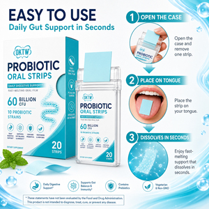 Tiras Orales Probióticas de Marca Privada con Lactobacillus para el Equilibrio Digestivo, de Rápido Disolución, Suministro OEM - Product Image 5