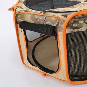 Parc de jeu pour chien de grande taille, pliable et portable, 8 panneaux, en tissu Oxford souple, pour intérieur, extérieur et voyage - Product Image 6