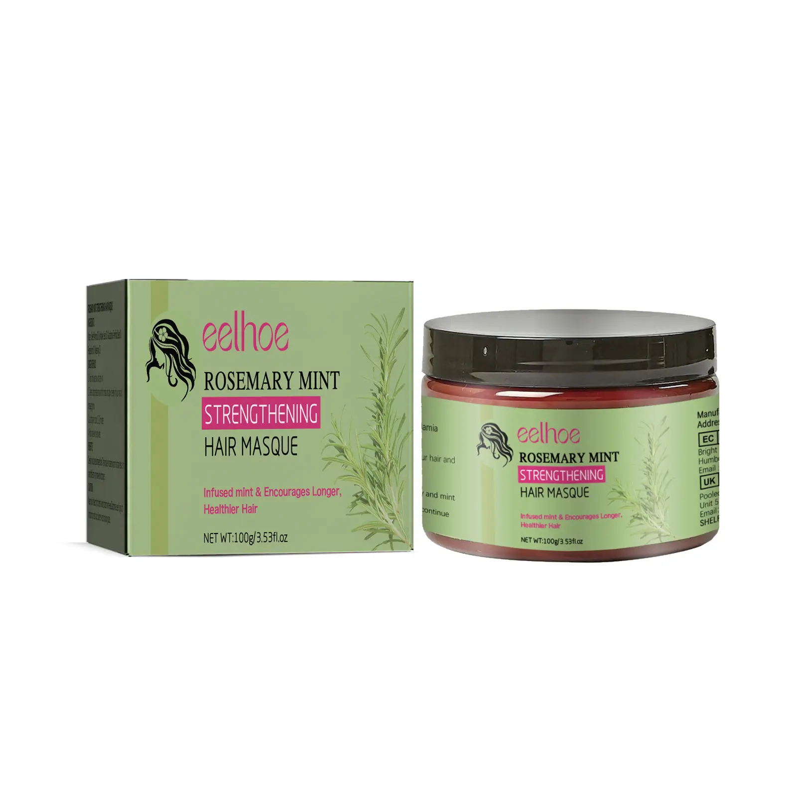 Rosemary Mint Scalp Hair Mask Strengthening With Biotin Hair Serum Oils,Nourishing Treatment for Split Ends and Dry for hair Ca