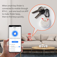 MEINOE Tuya Smart Bluetooth Etiqueta Antipérdida BLE4.2 Rastreador de Mascotas con Alarma de Ubicación de 120dB para Perros, Gatos, Llaves, Carteras y Equipaje