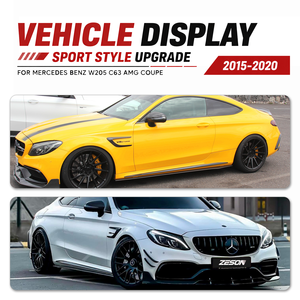 Aérations latérales de garde-boue en fibre de carbone véritable ZESON pour Mercedes-Benz Classe C W205 C63 Coupé Berline Gauche Droite 2015-2021 - Product Image 5