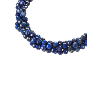 กำไลข้อมือแฟชั่น WENCHI TWB805 3 แถว ประดับด้วยลาพิสลาซูลีบิดเกลียวธรรมชาติ - Product Image 3