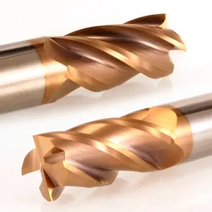 BKEA 4MM HRC58 Standard Length Solid Carbide Cutters End Mill Cutting Tools 4 Flute Flat End Mill