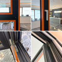 Ventana Moderna de Aluminio con Marco de Esquina Libre, Abatible y Giratoria, de Piso a Techo, con Doble o Triple Acristalamiento, Certificación Energy Star