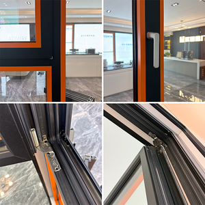 Fenêtre à battant moderne en aluminium sans cadre, à double ou triple vitrage, avec système de bascule et rotation, de type plinthe-plafond, certifiée Energy Star - Product Image 3