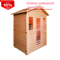 Ruang Sauna Kayu Hemlock Modern dengan Pemanas Pelat Karbon Inframerah Listrik untuk Penggunaan di Rumah Sakit dan Pusat Kebugaran, Dilengkapi Panel Kontrol Komputer